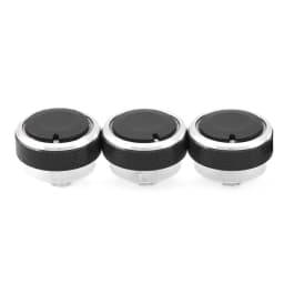 3pcs per set Aluminum Alloy Car Styling Air Conditioning Knob AC Knob Heat Control Switch Button Knob For Ford Focus MK2 MK3