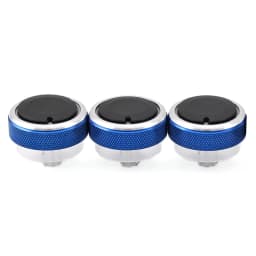 3pcs per set Aluminum Alloy Car Styling Air Conditioning Knob AC Knob Heat Control Switch Button Knob For Ford Focus MK2 MK3