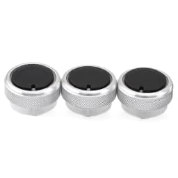 3pcs per set Aluminum Alloy Car Styling Air Conditioning Knob AC Knob Heat Control Switch Button Knob For Ford Focus MK2 MK3