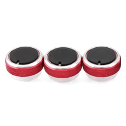 3pcs per set Aluminum Alloy Car Styling Air Conditioning Knob AC Knob Heat Control Switch Button Knob For Ford Focus MK2 MK3