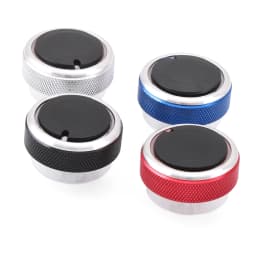 3pcs per set Aluminum Alloy Car Styling Air Conditioning Knob AC Knob Heat Control Switch Button Knob For Ford Focus MK2 MK3
