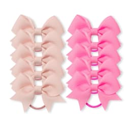 10Pcs/lot Grosgrain Ribbon Pigtail Hair Bows Elastic Hair Ties Hair Bands Holders Girls Baby Hair Accessories for Baby Infants