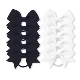 10Pcs/lot Grosgrain Ribbon Pigtail Hair Bows Elastic Hair Ties Hair Bands Holders Girls Baby Hair Accessories for Baby Infants