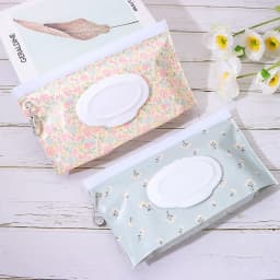 EVA Baby Wet Wipe Pouch Portable Buckle Wipes Holder Case Flip Cover Snap-Strap Reusable Refillable Wipe Bag Outdoor Tissue Box
