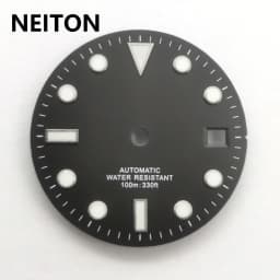 NEITON 28.5mm Sterile Watch Dial Blue Luminous Fit Miyota 8205 8215 821A NH35 ETA 2836 2824 Mingzhu DG2813 3804 Movement