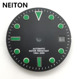NEITON 28.5mm Sterile Watch Dial Blue Luminous Fit Miyota 8205 8215 821A NH35 ETA 2836 2824 Mingzhu DG2813 3804 Movement