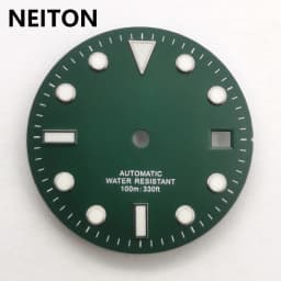 NEITON 28.5mm Sterile Watch Dial Blue Luminous Fit Miyota 8205 8215 821A NH35 ETA 2836 2824 Mingzhu DG2813 3804 Movement