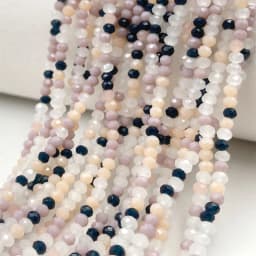 2mm Crystal Beads Mixed Color Faceted Rondelle Glass Beads for Jewerly Making DIY Needlework Bracelets Necklace Accessories