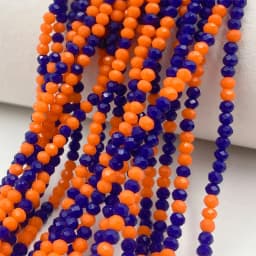 2mm Crystal Beads Mixed Color Faceted Rondelle Glass Beads for Jewerly Making DIY Needlework Bracelets Necklace Accessories