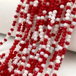 2mm Crystal Beads Mixed Color Faceted Rondelle Glass Beads for Jewerly Making DIY Needlework Bracelets Necklace Accessories