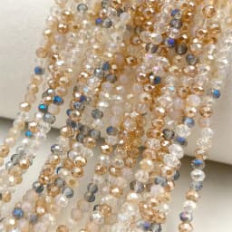 2mm Crystal Beads Mixed Color Faceted Rondelle Glass Beads for Jewerly Making DIY Needlework Bracelets Necklace Accessories