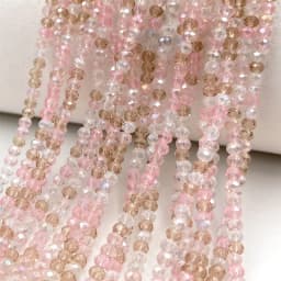 2mm Crystal Beads Mixed Color Faceted Rondelle Glass Beads for Jewerly Making DIY Needlework Bracelets Necklace Accessories