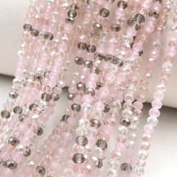2mm Crystal Beads Mixed Color Faceted Rondelle Glass Beads for Jewerly Making DIY Needlework Bracelets Necklace Accessories