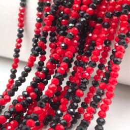 2mm Crystal Beads Mixed Color Faceted Rondelle Glass Beads for Jewerly Making DIY Needlework Bracelets Necklace Accessories