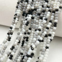 2mm Crystal Beads Mixed Color Faceted Rondelle Glass Beads for Jewerly Making DIY Needlework Bracelets Necklace Accessories