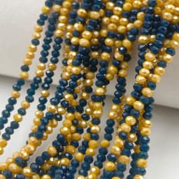 2mm Crystal Beads Mixed Color Faceted Rondelle Glass Beads for Jewerly Making DIY Needlework Bracelets Necklace Accessories