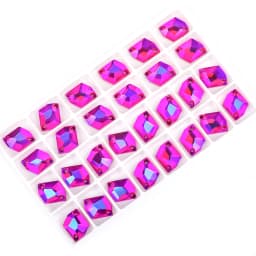 VC Sew On AB Rhinestone Cosmic Flatback Glass Crystals For Clothing Wedding Dresses Shoes Bags All For Decoration DIY