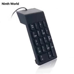 Wired USB Numeric Keypad Slim Mini Number Pad Digital Keyboard 18 Keys For Laptop, PC, Desktop, Notebook And More