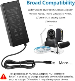 24V Power Supply for Logitech G920 G29 G25 G27 G923 G940 Driving Force GT Racing Wheel,HY1C Power Cord AC/DC Adapter Charger