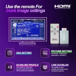 Bitfunx GC Video HDMI™ Adapter Digital AV to HDMI™ GC2HD for Nintendo Gamecube NGC DOL-001 Game Console