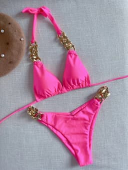RUOTONGSEPT New Sexy Bikini 2023 Triangle Bathing Suit for Women Brazilian Bikini Set 2-piece Halter Swimwear Push Up Swimsuit