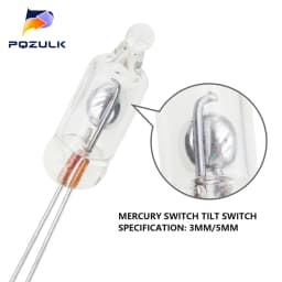 3MM 5MM Vibration Switch Tilt Sensor Angle Sensor Unidirectional 100% Brand New (10PCS/Lot)