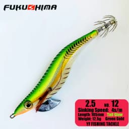FUKUSHIMA 2-3.5 SQUID JIGS EGI LURE FISHING WOOD SHRIMP BAIT CUTTLEFISH OCTOPS GLOW TAIL SHARP HOOKS 21GRAM ROCK & BOAT FISHING