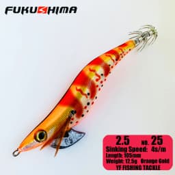 FUKUSHIMA 2-3.5 SQUID JIGS EGI LURE FISHING WOOD SHRIMP BAIT CUTTLEFISH OCTOPS GLOW TAIL SHARP HOOKS 21GRAM ROCK & BOAT FISHING