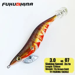 FUKUSHIMA 2-3.5 SQUID JIGS EGI LURE FISHING WOOD SHRIMP BAIT CUTTLEFISH OCTOPS GLOW TAIL SHARP HOOKS 21GRAM ROCK & BOAT FISHING