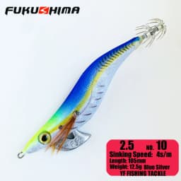 FUKUSHIMA 2-3.5 SQUID JIGS EGI LURE FISHING WOOD SHRIMP BAIT CUTTLEFISH OCTOPS GLOW TAIL SHARP HOOKS 21GRAM ROCK & BOAT FISHING