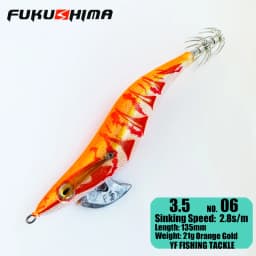 FUKUSHIMA 2-3.5 SQUID JIGS EGI LURE FISHING WOOD SHRIMP BAIT CUTTLEFISH OCTOPS GLOW TAIL SHARP HOOKS 21GRAM ROCK & BOAT FISHING