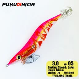 FUKUSHIMA 2-3.5 SQUID JIGS EGI LURE FISHING WOOD SHRIMP BAIT CUTTLEFISH OCTOPS GLOW TAIL SHARP HOOKS 21GRAM ROCK & BOAT FISHING