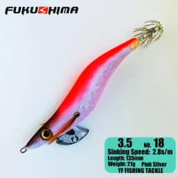 FUKUSHIMA 2-3.5 SQUID JIGS EGI LURE FISHING WOOD SHRIMP BAIT CUTTLEFISH OCTOPS GLOW TAIL SHARP HOOKS 21GRAM ROCK & BOAT FISHING