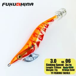 FUKUSHIMA 2-3.5 SQUID JIGS EGI LURE FISHING WOOD SHRIMP BAIT CUTTLEFISH OCTOPS GLOW TAIL SHARP HOOKS 21GRAM ROCK & BOAT FISHING