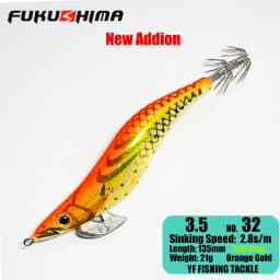 FUKUSHIMA 2-3.5 SQUID JIGS EGI LURE FISHING WOOD SHRIMP BAIT CUTTLEFISH OCTOPS GLOW TAIL SHARP HOOKS 21GRAM ROCK & BOAT FISHING
