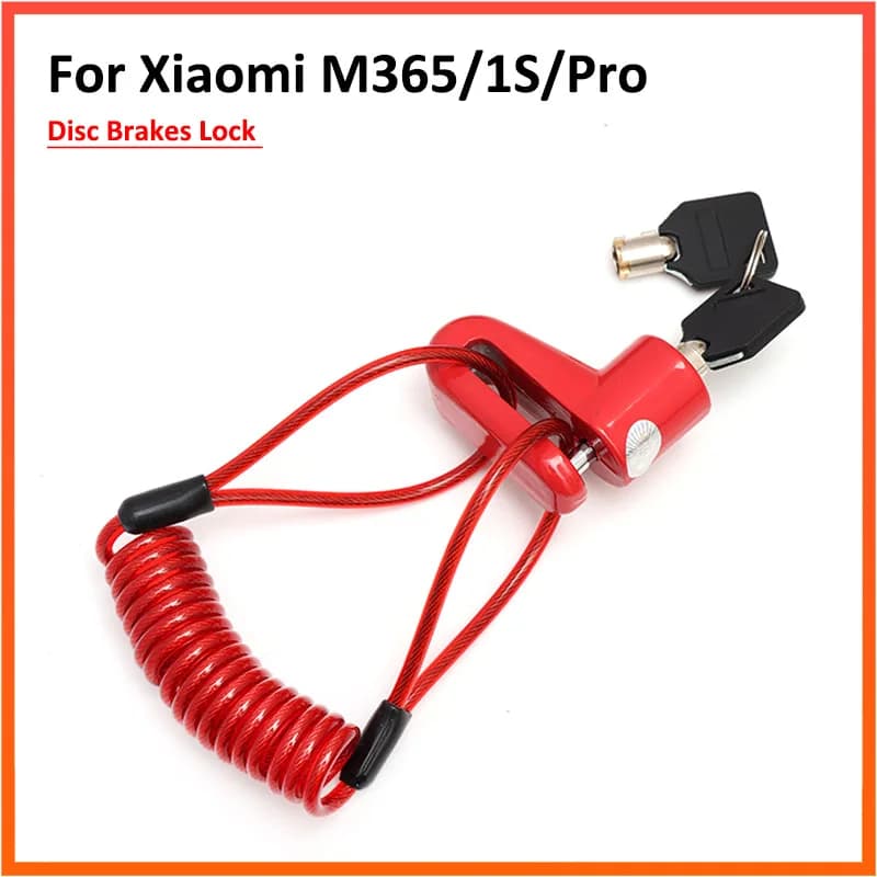 Disc Brakes Lock with Steel Wire For Xiaomi M365 1S Pro Universal Electric Scooter Guard Against Theft Accessories
