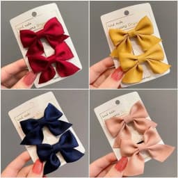 New Cute Bow Headgear Sweet Little Girl Hair Accessories Summer Girls Net Red Clips Baby Hairpins Children Hair Clips Gifts