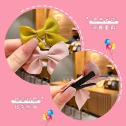 New Cute Bow Headgear Sweet Little Girl Hair Accessories Summer Girls Net Red Clips Baby Hairpins Children Hair Clips Gifts