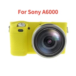 Silicone Armor Skin Case Camera Bag Body Cover Protector for Sony Alpha A6000 A6100 A6300 A6400 A6500 A6600 A5100 A5000 Cameras