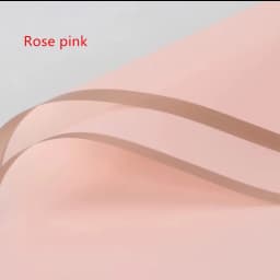 5pcs/pack Flower Wrapping Paper Golden Border Rose Korean Style Half Transparent Gift Packing Florist Bouquet Wrapping Material