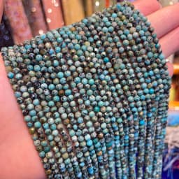 2mm Natural Stone Amethyst Tiger Eye Lapis Lazuli Beads Inlaid with Bright Pearl Jewelry Making DIY Necklace Bracelet Jewelry