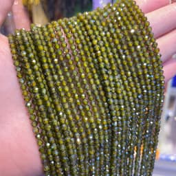 2mm Natural Stone Amethyst Tiger Eye Lapis Lazuli Beads Inlaid with Bright Pearl Jewelry Making DIY Necklace Bracelet Jewelry