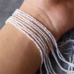 2mm Natural Stone Amethyst Tiger Eye Lapis Lazuli Beads Inlaid with Bright Pearl Jewelry Making DIY Necklace Bracelet Jewelry