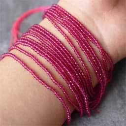 2mm Natural Stone Amethyst Tiger Eye Lapis Lazuli Beads Inlaid with Bright Pearl Jewelry Making DIY Necklace Bracelet Jewelry