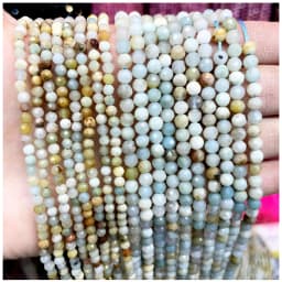 2mm Natural Stone Amethyst Tiger Eye Lapis Lazuli Beads Inlaid with Bright Pearl Jewelry Making DIY Necklace Bracelet Jewelry