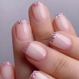 24Pcs French Tip Handmade Press On Nails Minimalist Solid Color Fake Nails Medium Square Full Cover Press On Nail Tips With Glue