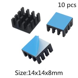 Aluminum Heatsink Radiator Heat Sink for Electronic IC Chip RAM MOS Dynatron Raspberry Pi Cooling With Thermal Conductive Tape