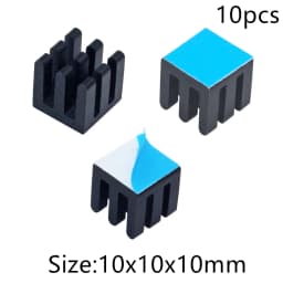 Aluminum Heatsink Radiator Heat Sink for Electronic IC Chip RAM MOS Dynatron Raspberry Pi Cooling With Thermal Conductive Tape