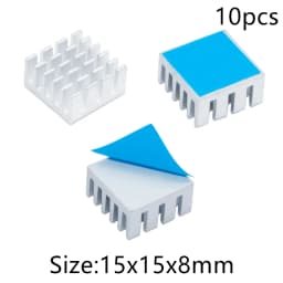 Aluminum Heatsink Radiator Heat Sink for Electronic IC Chip RAM MOS Dynatron Raspberry Pi Cooling With Thermal Conductive Tape