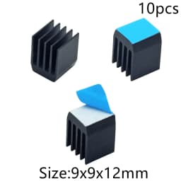 Aluminum Heatsink Radiator Heat Sink for Electronic IC Chip RAM MOS Dynatron Raspberry Pi Cooling With Thermal Conductive Tape
